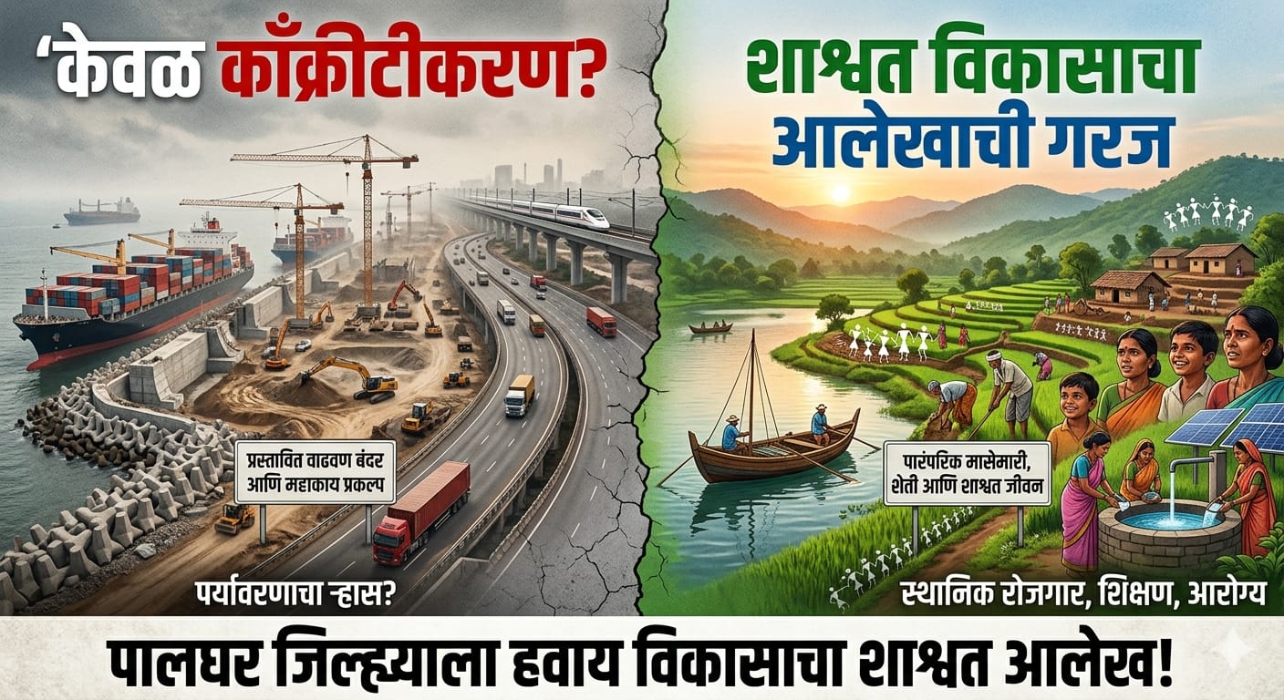 विकास की केवळ काँक्रीटीकरण ? पालघर जिल्हयाला हवाय विकासाचा शाश्वत आलेख !